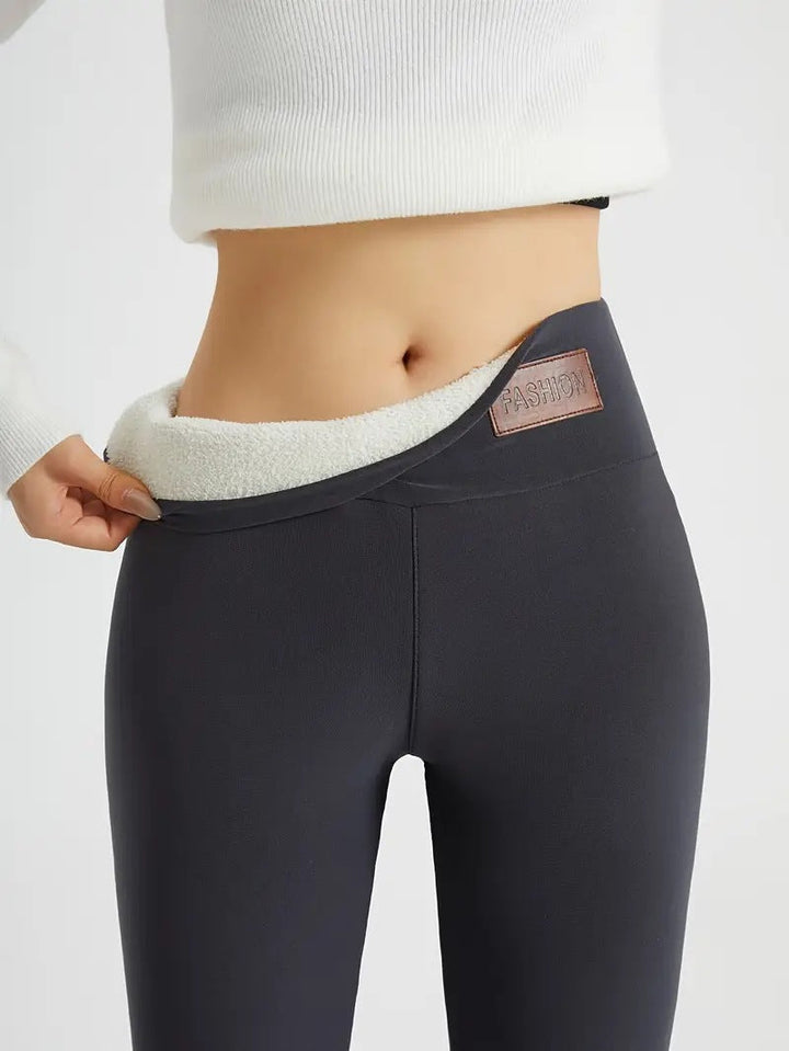 Leggings femme effet thermique doux - Myrilene