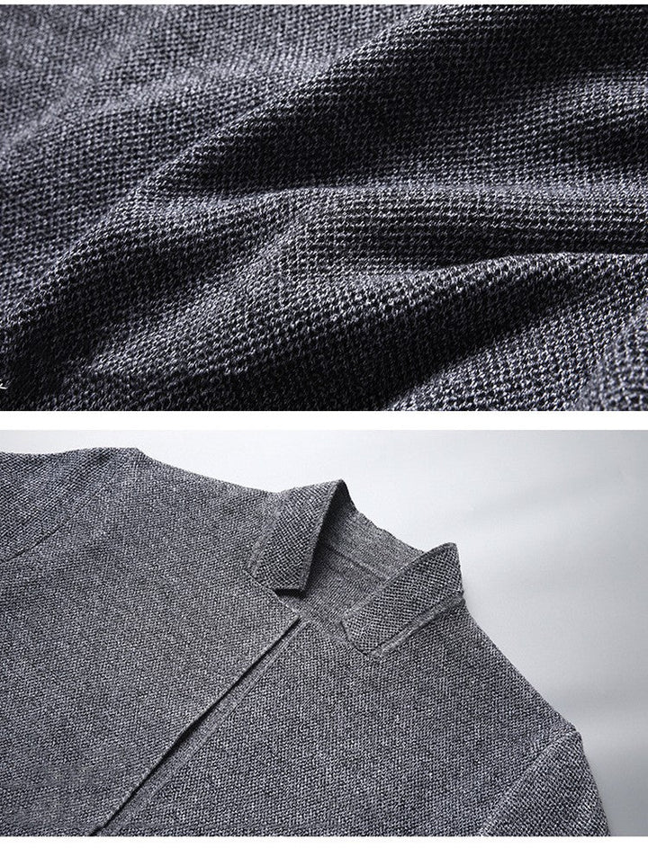 Veste en maille pour homme avec col mao - Karl