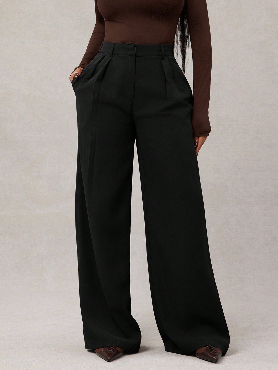 Pantalon effet tailleur pour femme - Eloria