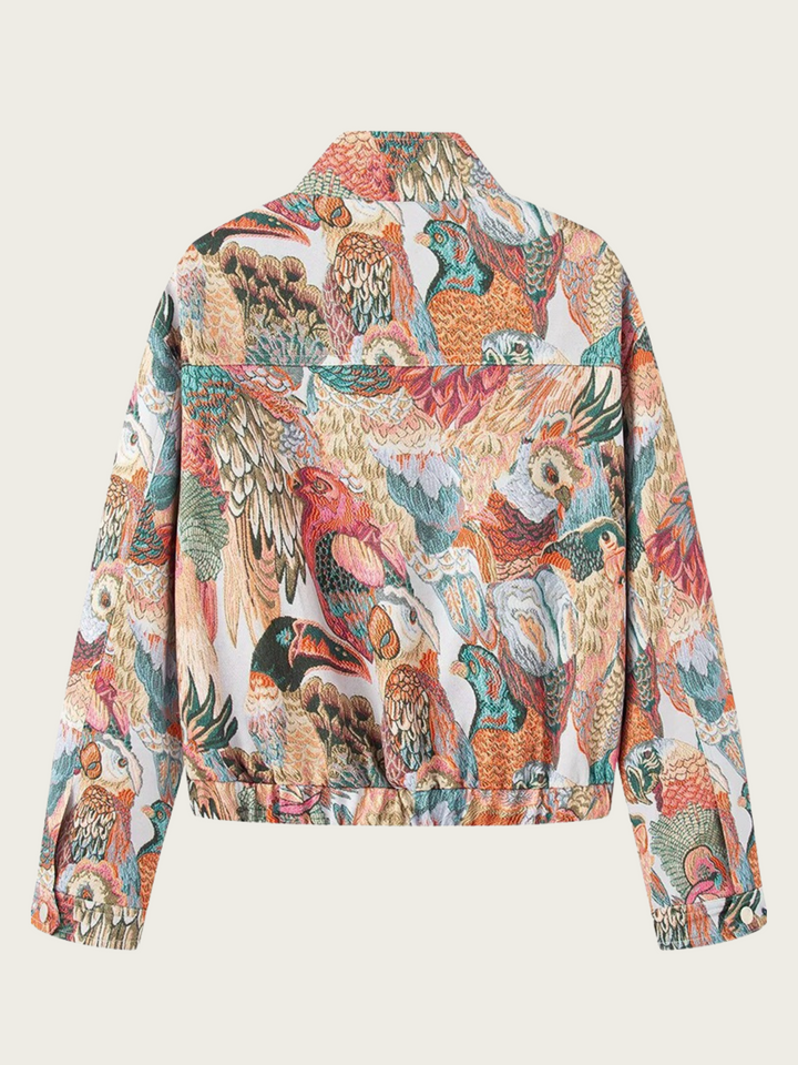 Veste imprimée pour femme avec poches sur le devant - Zenaida