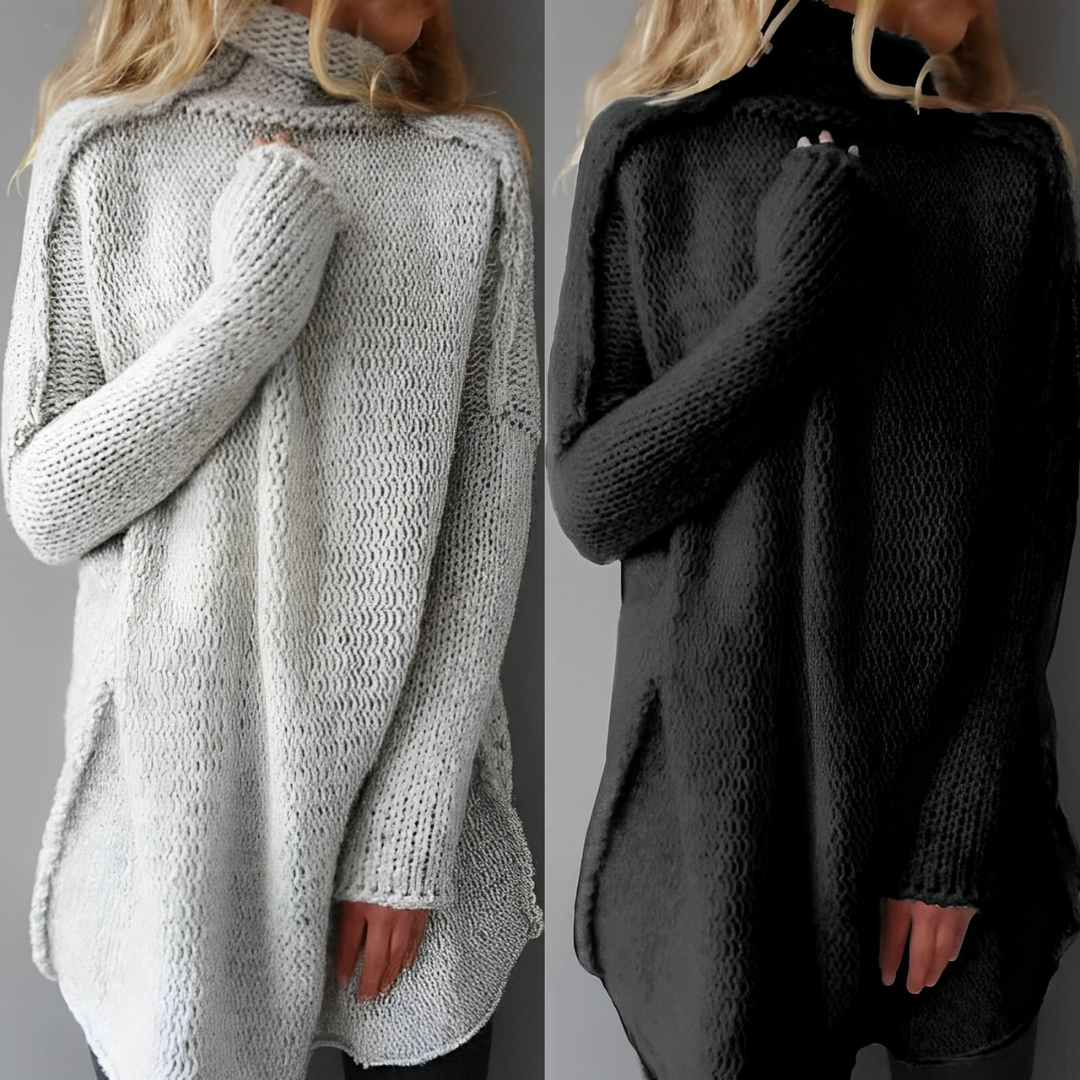 Celine - Pull long en maille chaude