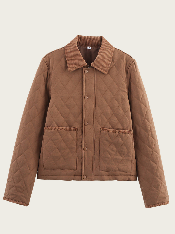 Veste matelassée à col classique pour femme - Aleid