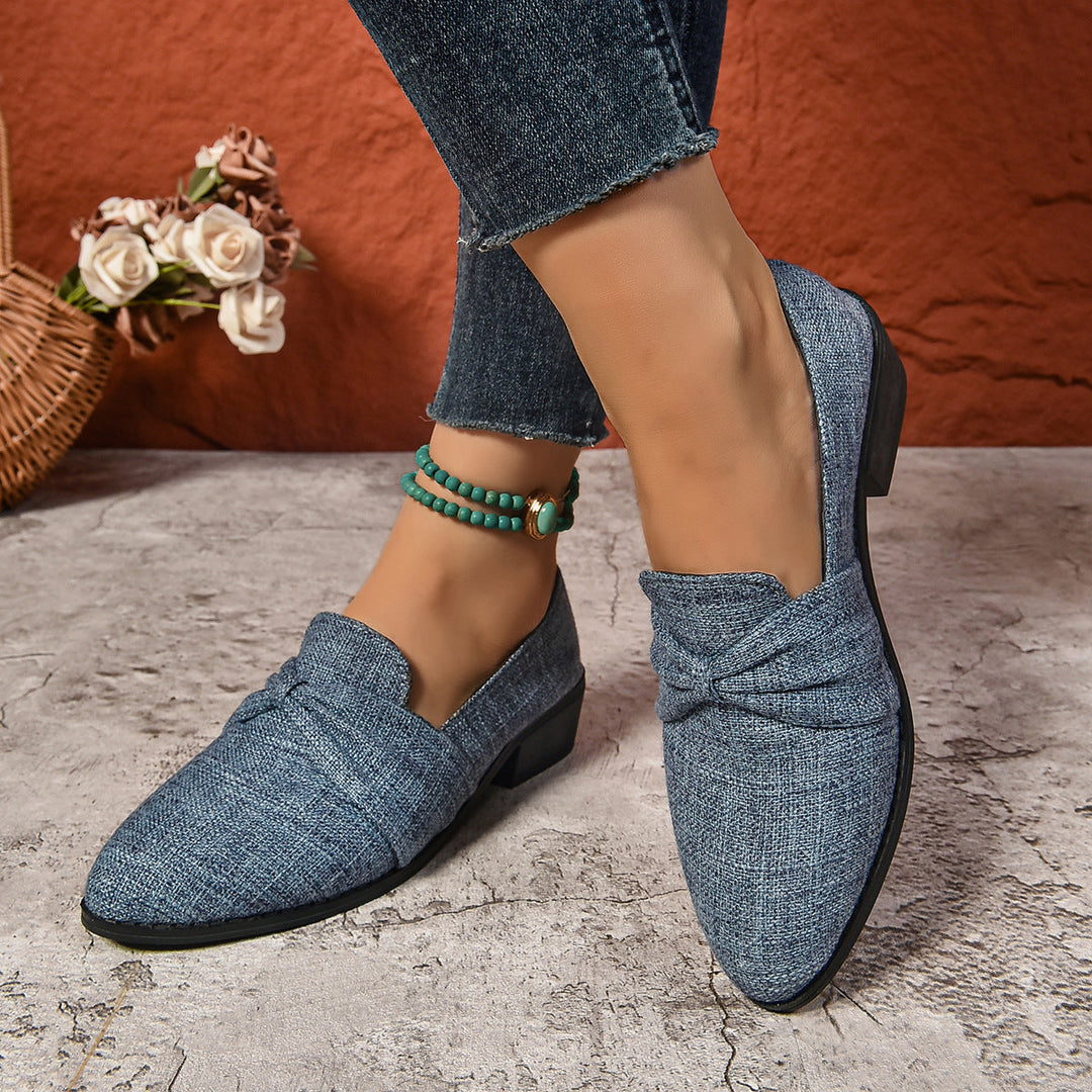 Mocassins féminins avec noeud - Elvira
