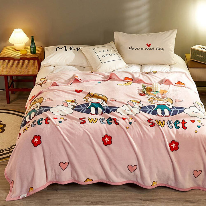 Couverture en flanelle d'automne