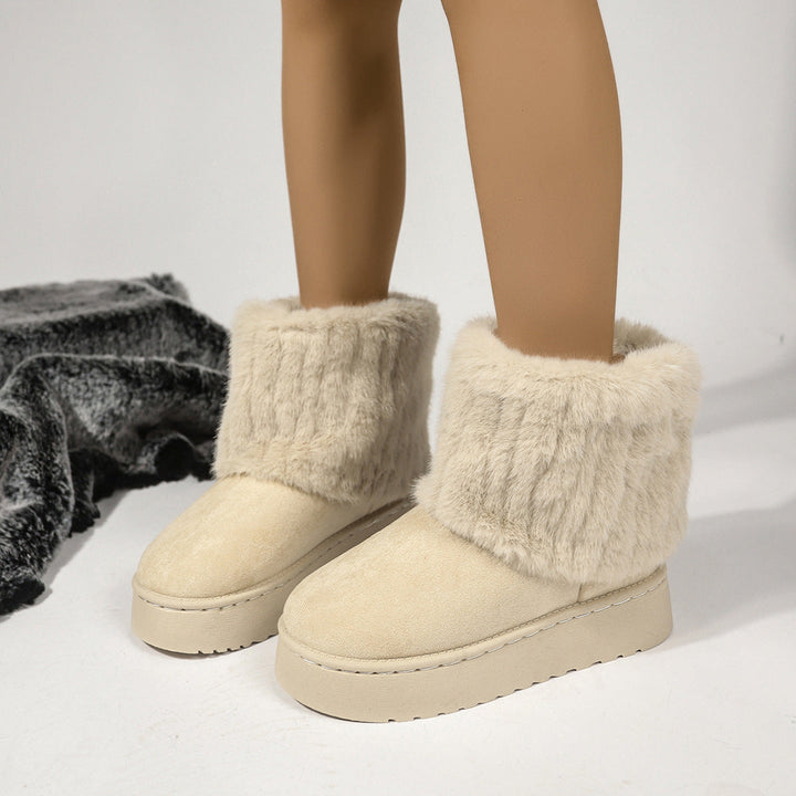 Bottes d'hiver pour femmes avec revers en fourrure synthétique - Ivanna