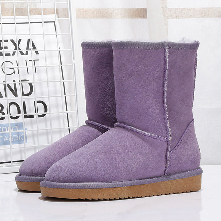 Bottes d'hiver pour femmes en daim avec doublure intérieure chaude - Thalia
