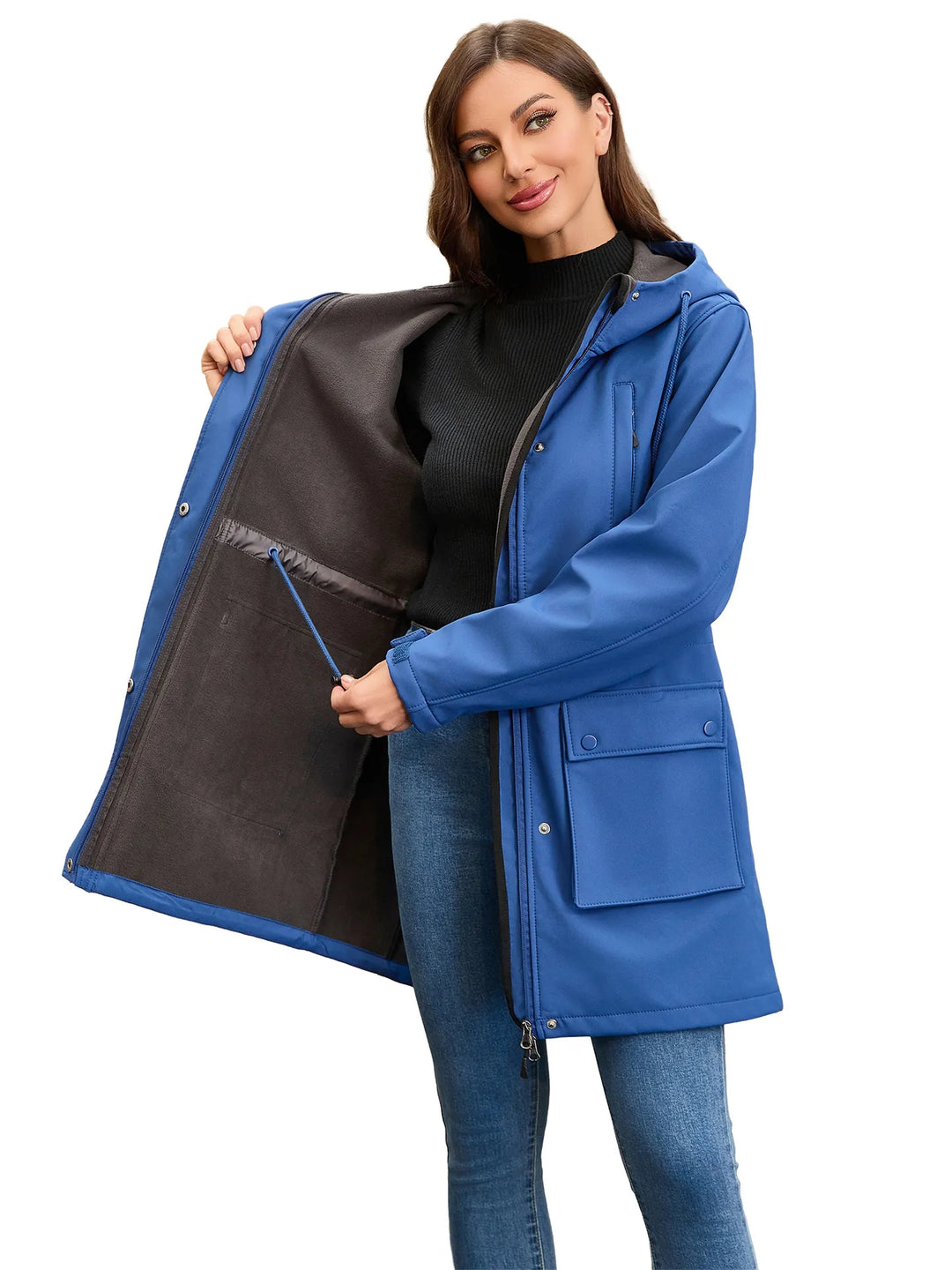 Veste softshell imperméable avec capuche pour femme - Elina