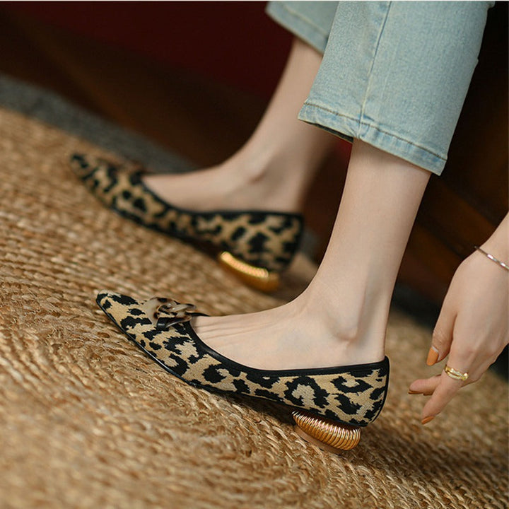 Chaussures basses pour femmes à imprimé animalier - Mirella
