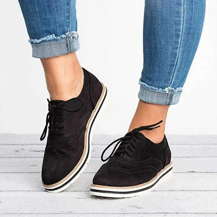 Chaussures élégantes en cuir à lacets - Alisa