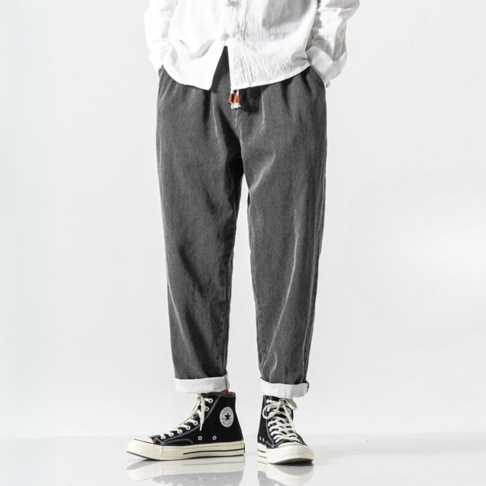 Pantalon large en denim pour hommes - Enzo
