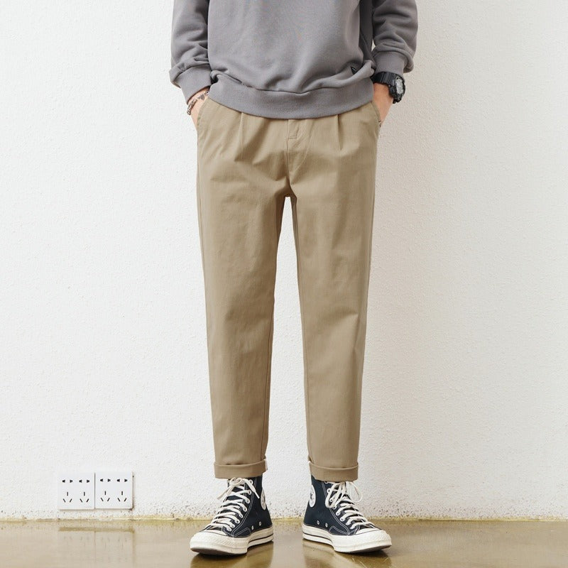 Pantalon droit en coton pour hommes, style urbain - Augusto