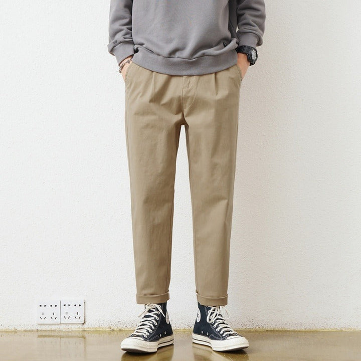 Pantalon droit en coton pour hommes, style urbain - Augusto