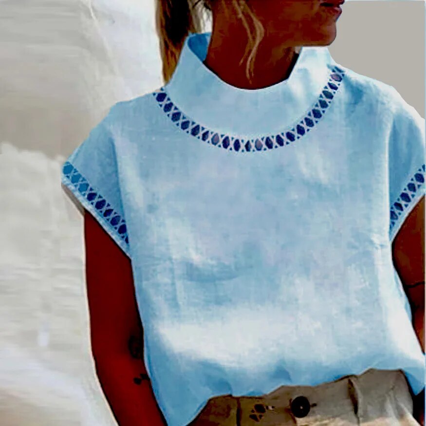 Marieky - Blouse vintage décontractée pour femme