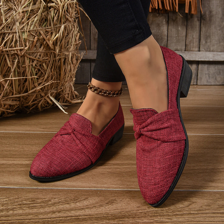 Mocassins féminins avec noeud - Elvira