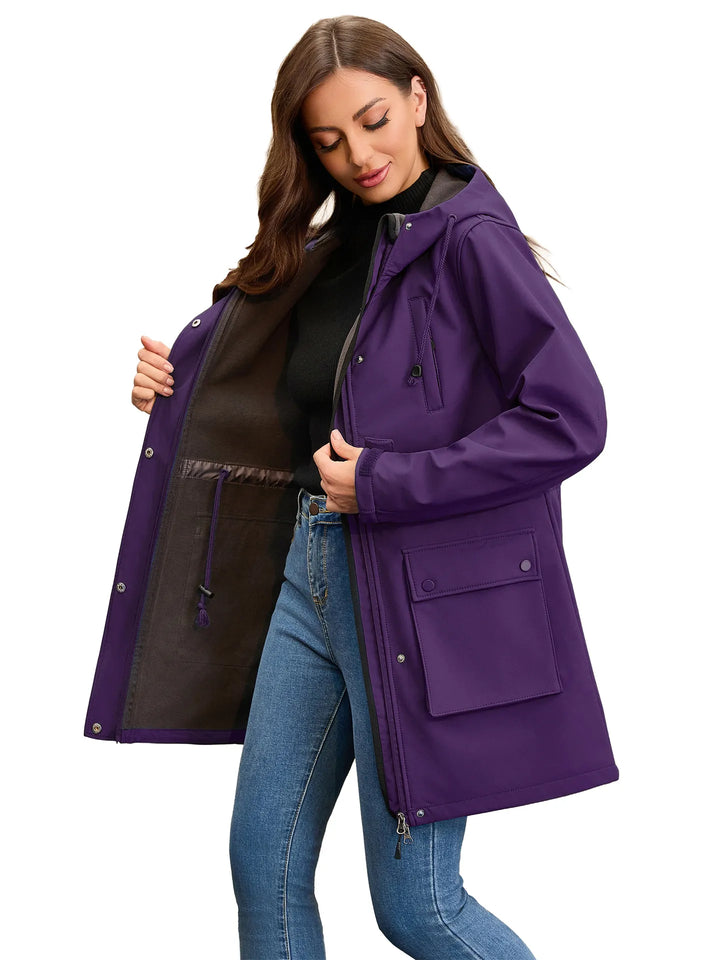 Veste softshell imperméable avec capuche pour femme - Elina
