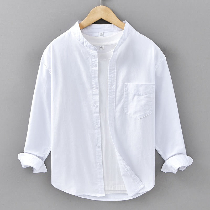 Chemise ample en coton lavé pour hommes - Elias