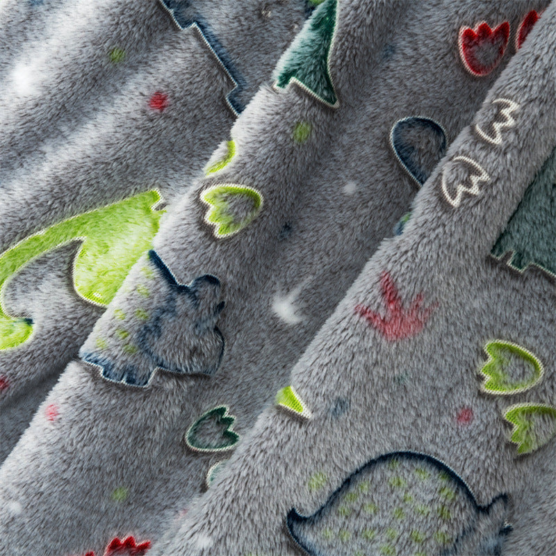 Couverture pour enfants en flanelle Dinosaures