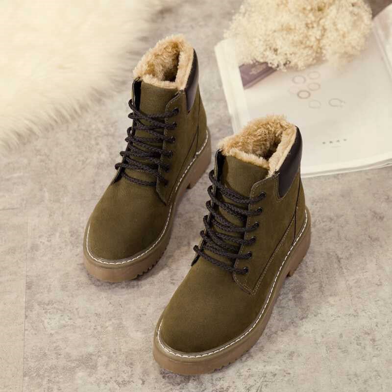 Bottes pour femmes en suédine avec intérieur chaud - Nerelis