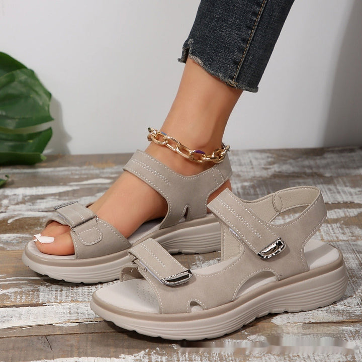 Sandales à plateforme pour femmes, design ergonomique, style décontracté - Laura