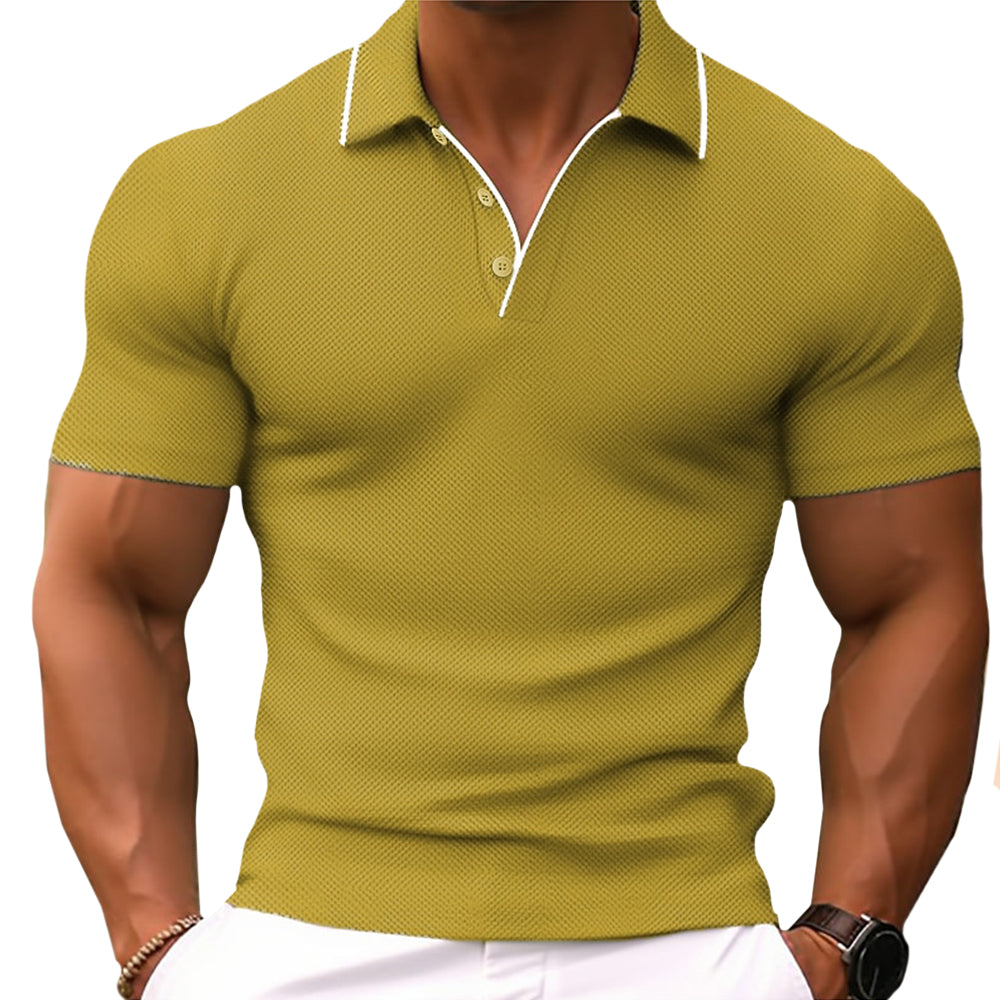 Polo slim fit pour hommes avec patte de boutonnage