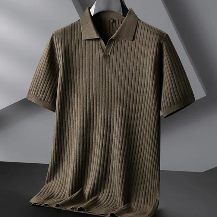 Polo pour homme tricoté de haute qualité pour un look côtier