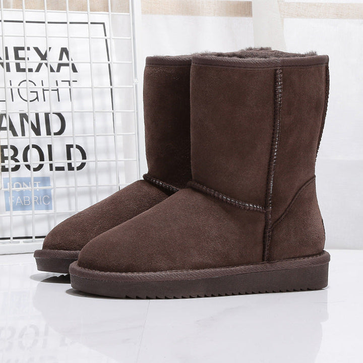 Bottes d'hiver pour femmes en daim avec doublure intérieure chaude - Thalia