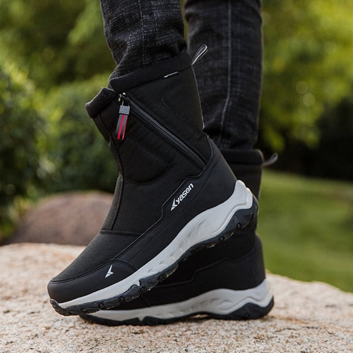 Bottes imperméables pour hommes avec fermeture éclair latérale et semelle antidérapante - Rayan