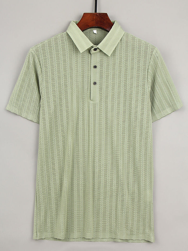 Polo en soie premium pour homme