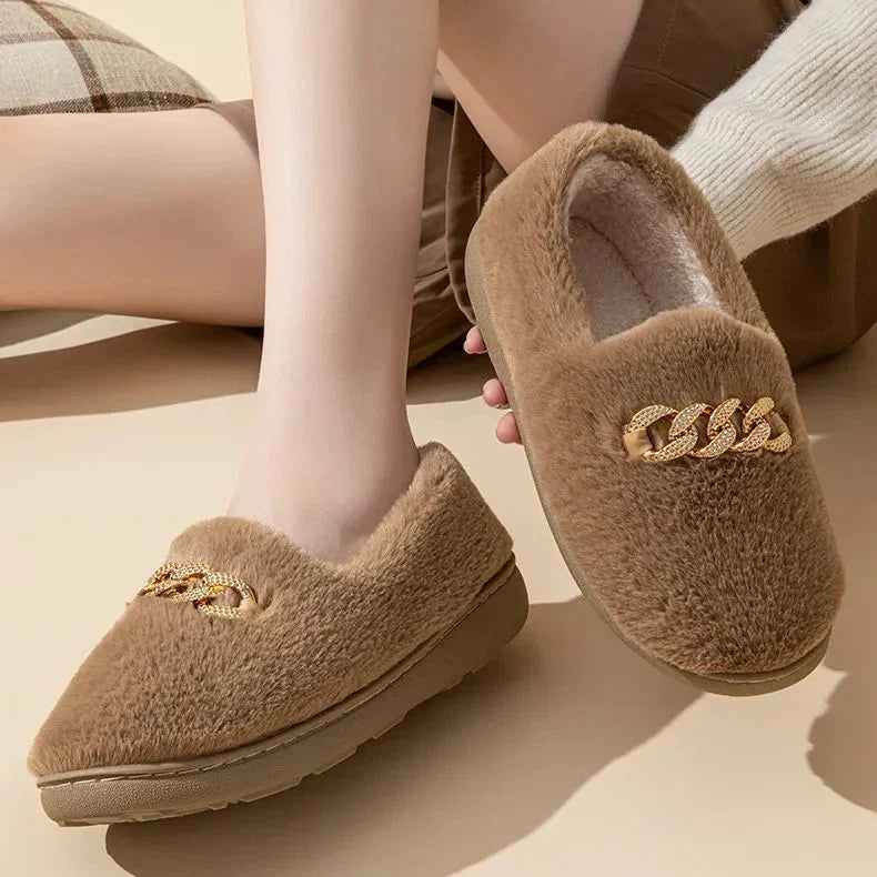 Pantoufles élégantes à effet doux pour femmes - Nirel