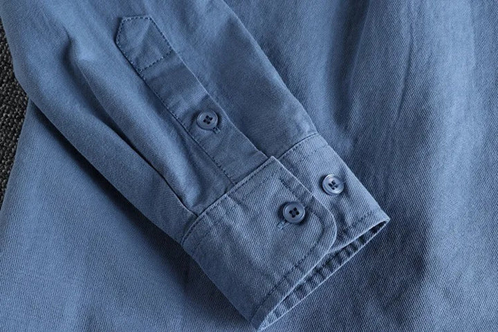 Chemise droite décontractée pour hommes avec poches avant - Elias