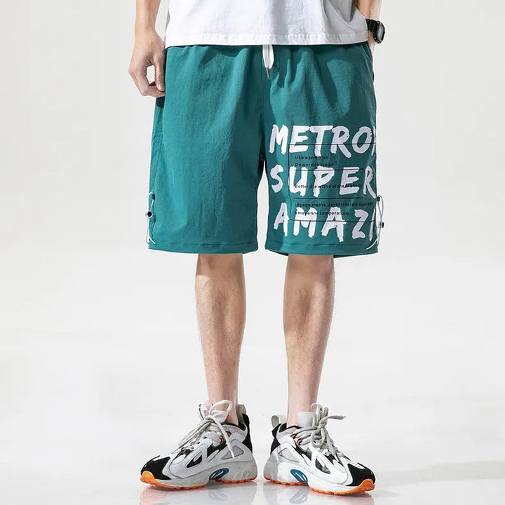 Short homme en coton graphique style urbain - Damien