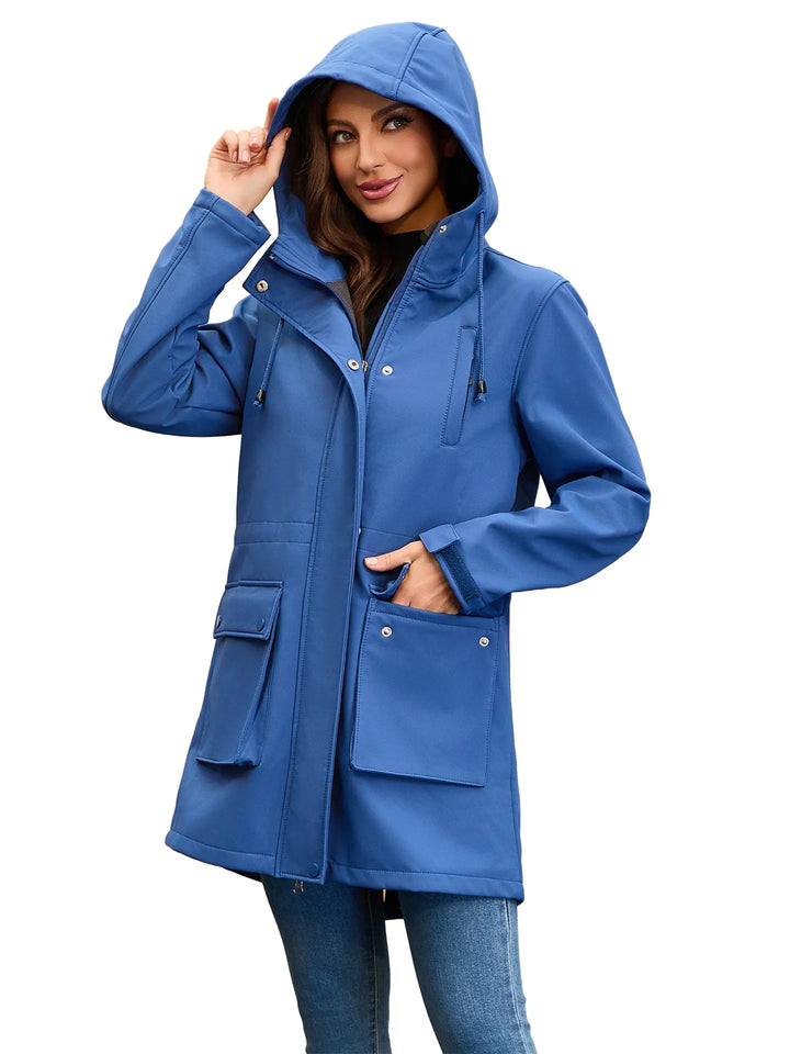 Veste softshell imperméable avec capuche pour femme - Elina