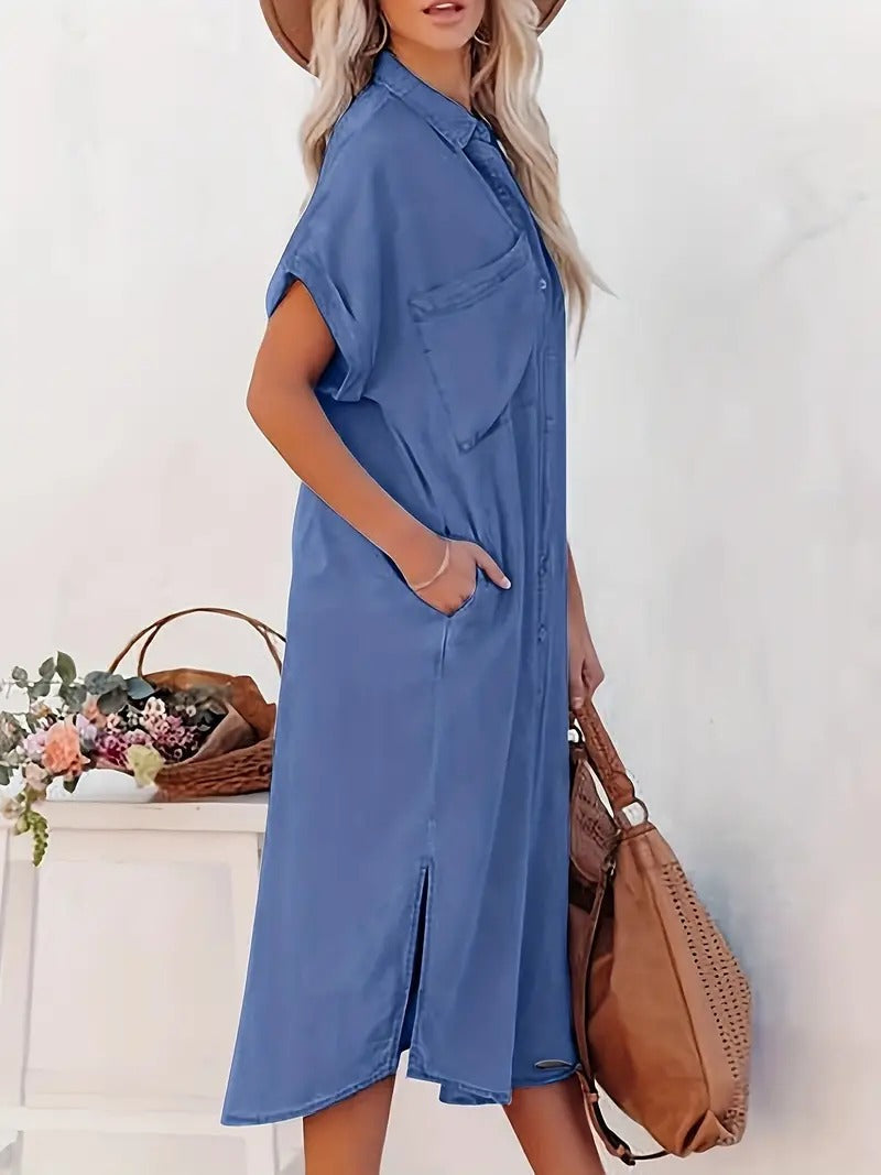 Leonie - Robe en surhim avec poches fixes