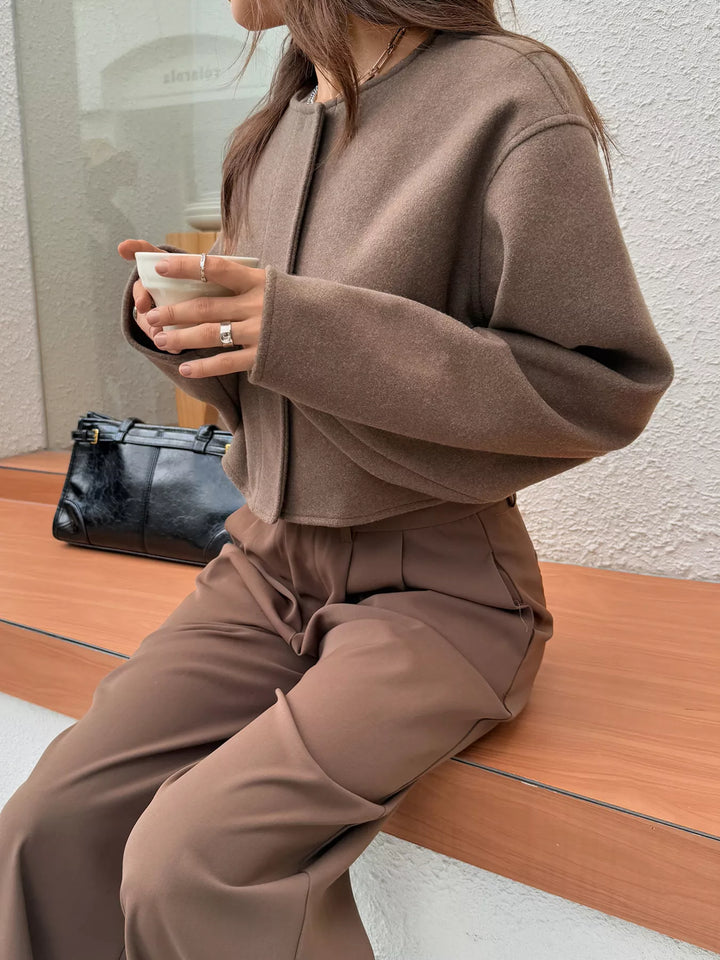 Veste courte en laine pour femme - Sabrina