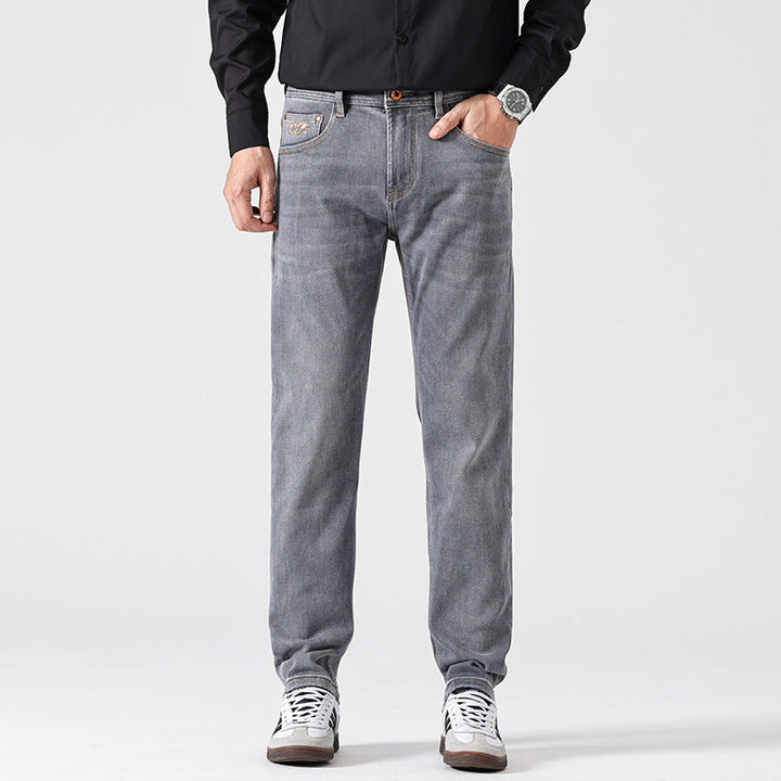 Jean droit avec finition grise - Torleif