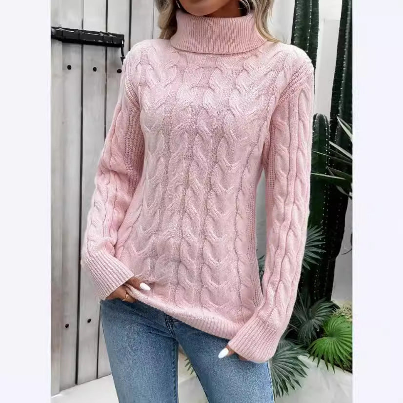 Pull en maille à col roulé pour femmes - Freja