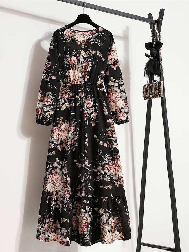 Abella - Robe longue à imprimé floral bohème