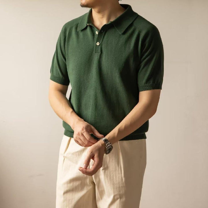 Polo homme en coton texturé style classique - Hugo