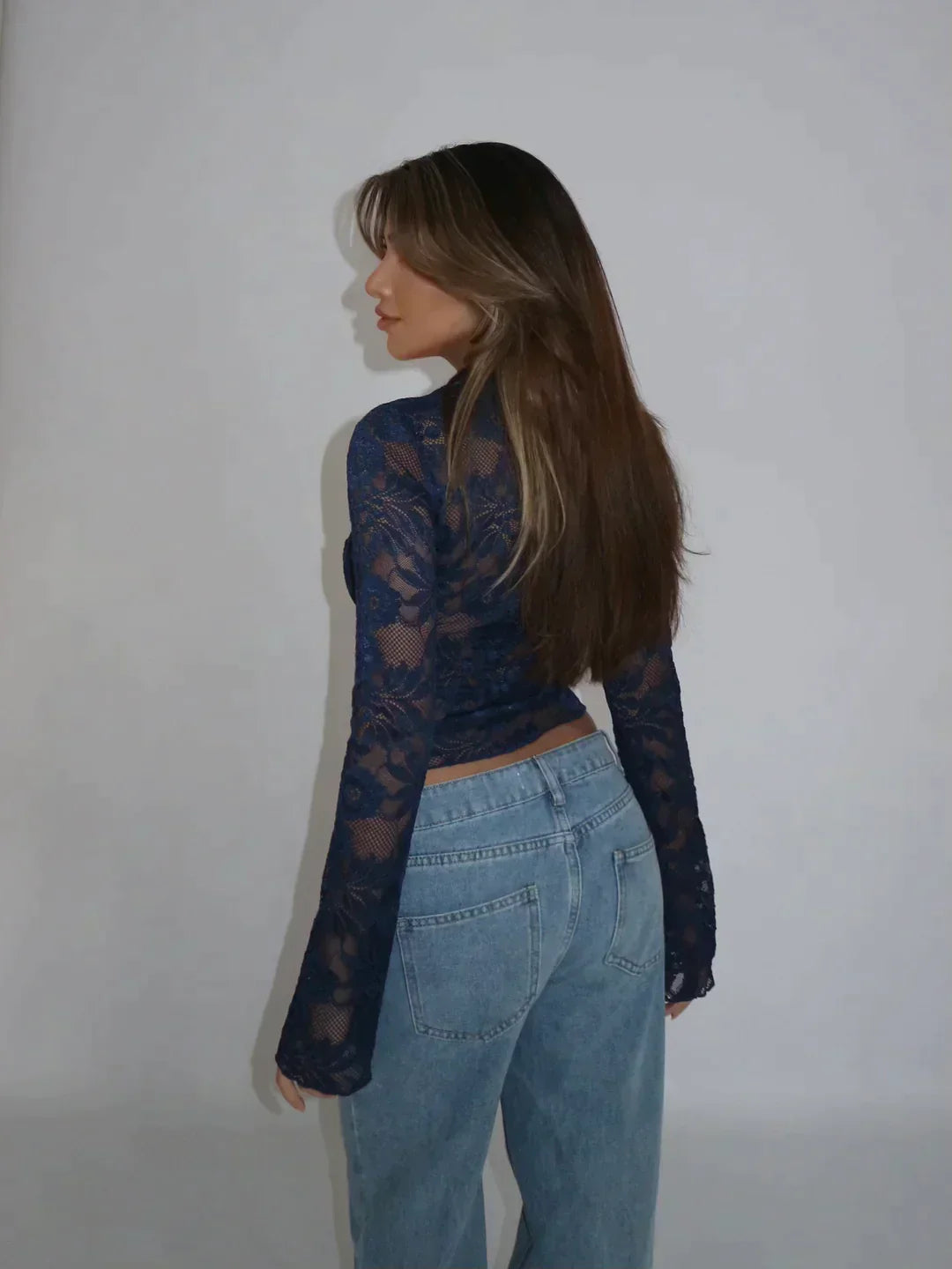 Carina - Mode moderne Top en dentelle Blouse
