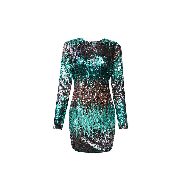 Robe texturée à paillettes pour femme - Jena