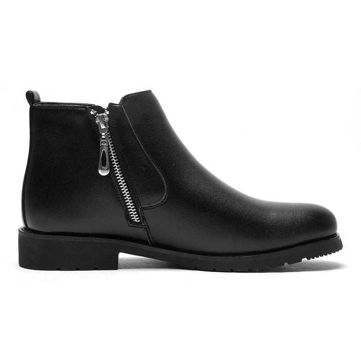 Bottines pour homme en cuir avec fermeture éclair latérale - Adrian