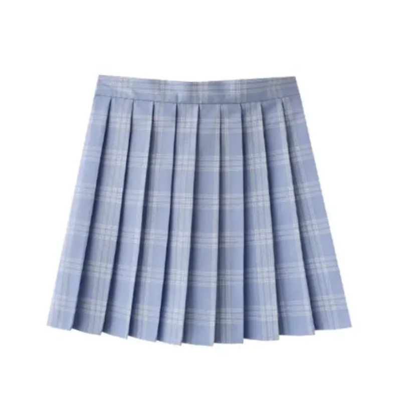 Mini-jupe plissée à carreaux pour femme