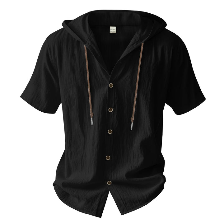 Chemise à capuche en coton pour hommes, style décontracté - Elias