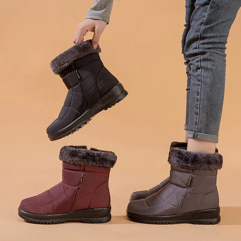 Alyna - Bottes Hivernales pour Femme Chaudes et Confortables