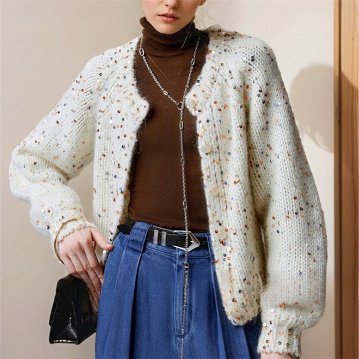 Cardigan effet lumineux pour femme - Naelis