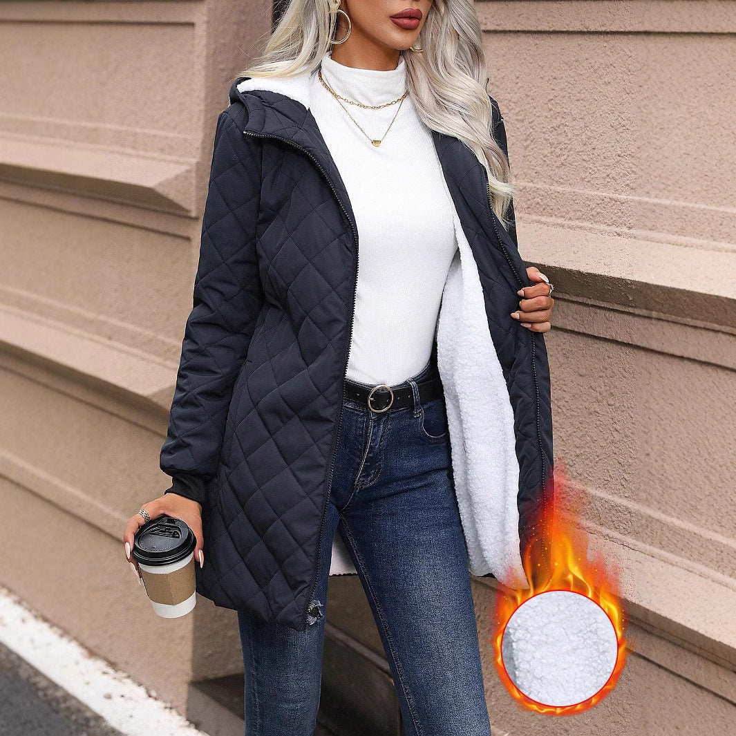 Manteau matelassé léger à capuche pour femme - Seriane