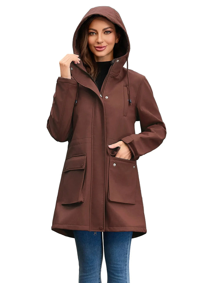 Veste softshell imperméable avec capuche pour femme - Elina