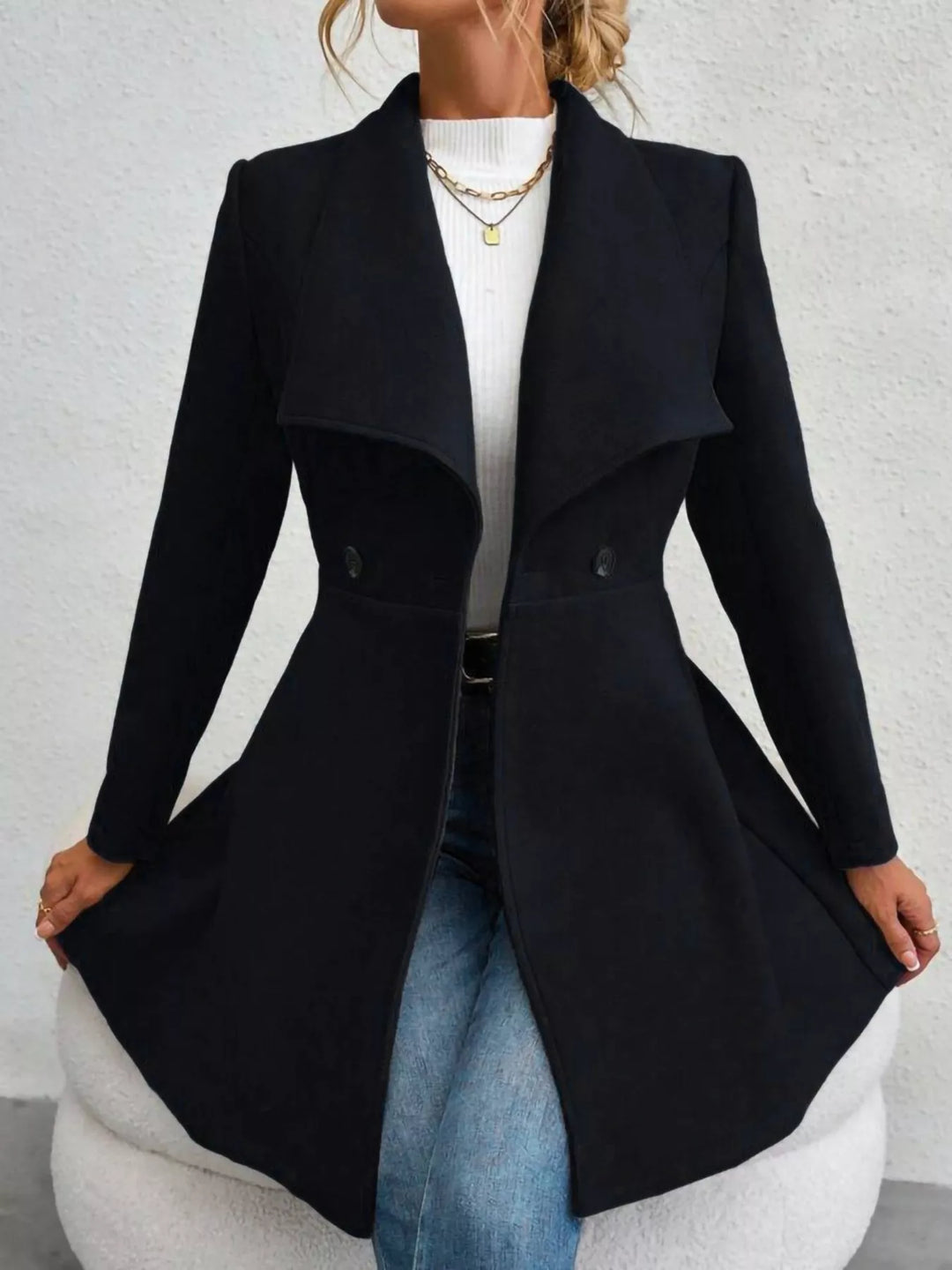 Manteau long et élégant pour femme - Evarine