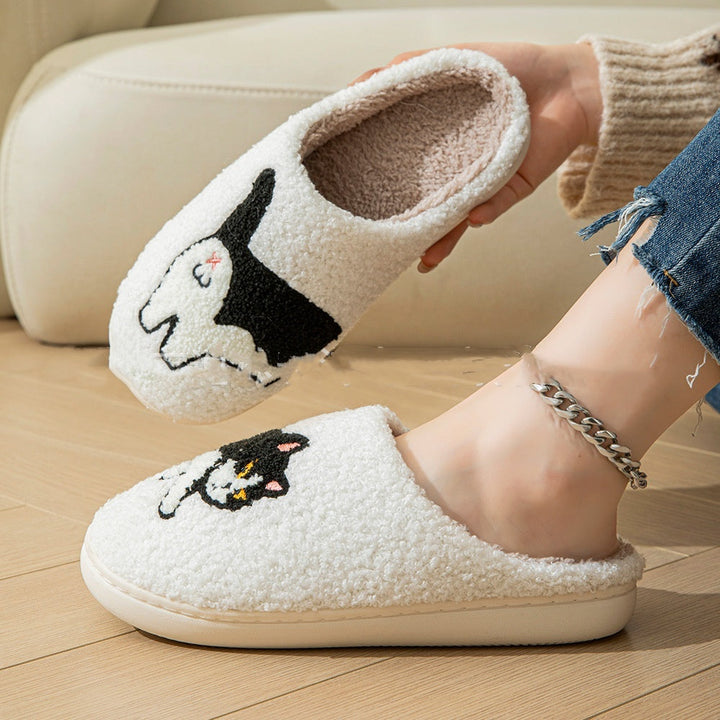 Chaussons d'hiver en coton pour femmes Chat - Lira