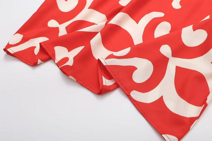 Robe en tissu à imprimé floral pour femmes - Kaja